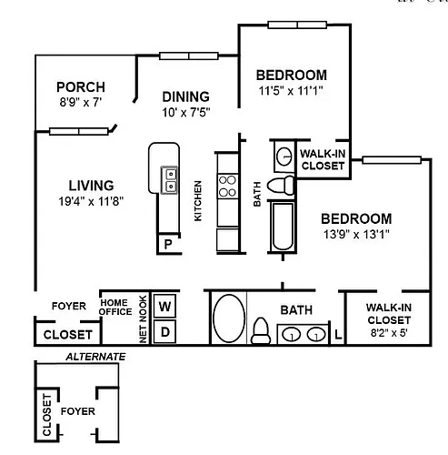 Floor plan B3R