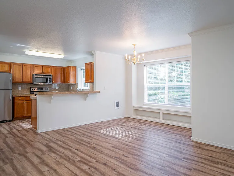 Village at Main Street | 2x2 Spacious Dining Room Adjacent to Kitchen