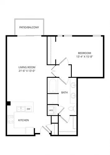 Floor plan B25 1X1