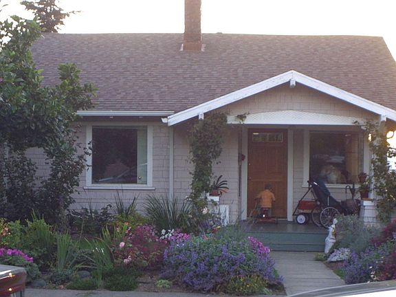 front yard in full bloom