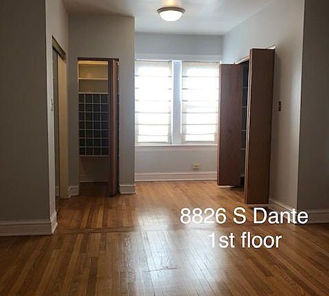 Master bedroom with two separate closets