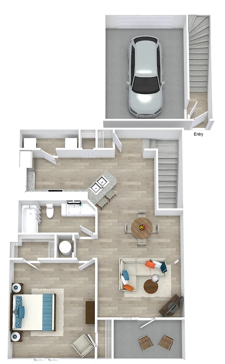 Floor plan A3 Upper w Garage