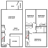 Floor plan Hiestand House