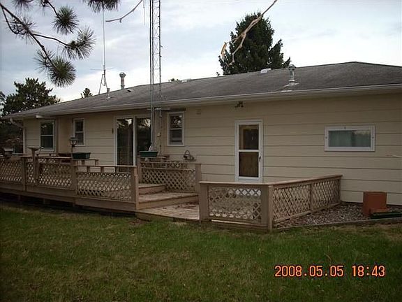 Back of home w/large deck