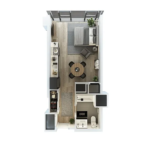 Floor plan Studio-T-5