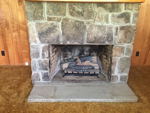 STONE FIREPLACE