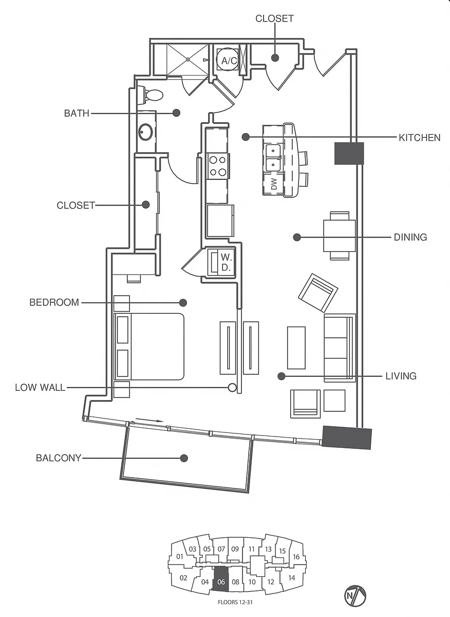 Floor plan Residence 6 - Deluxe