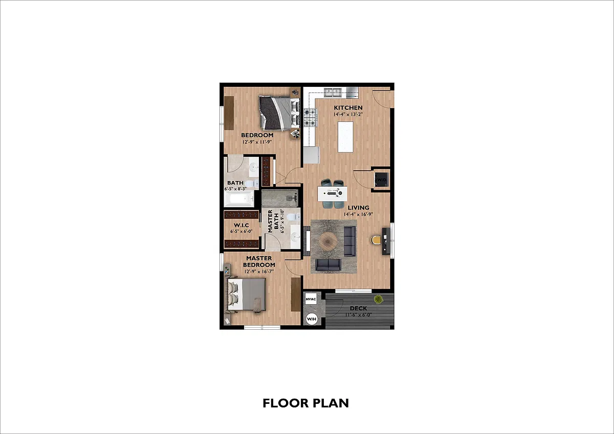 Floor plan 2 Bedroom