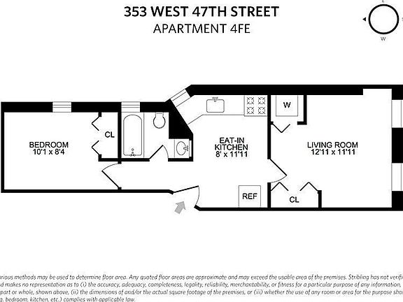 5th image of 353 W 47th St APT 4FE