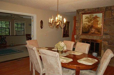Formal Dining Room with Fireplace