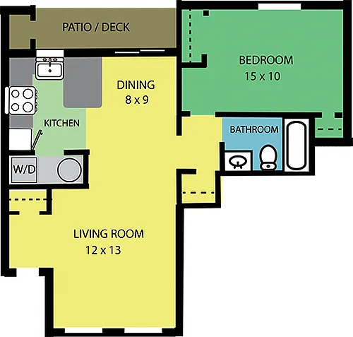 Floor plan 1 BEDROOM