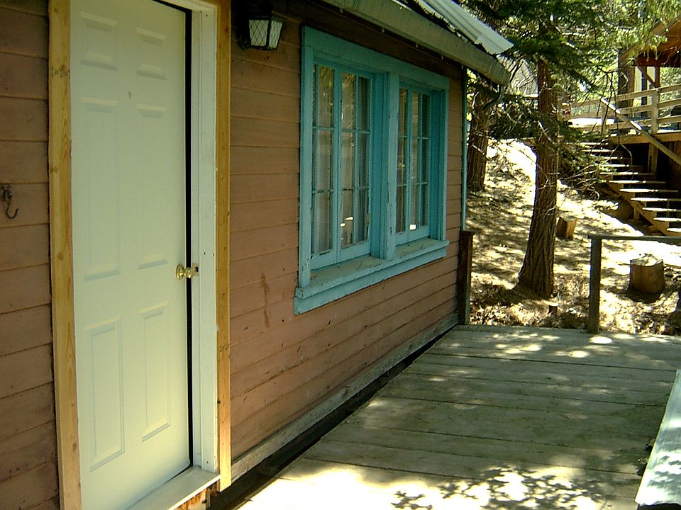 front door onto deck