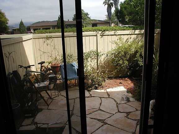 The patio - gets loads of sunshine
