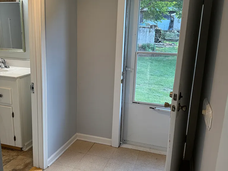 Mudroom from the back door