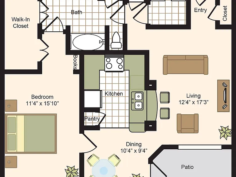 C | 1X1 | 910 sq ft C | 1X1 | 910 sq ft