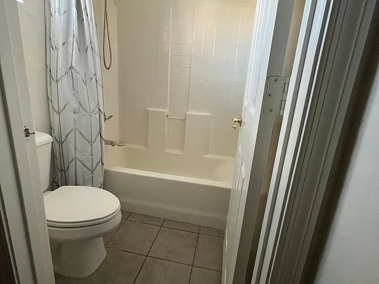 Hallway bathroom - with bathtub