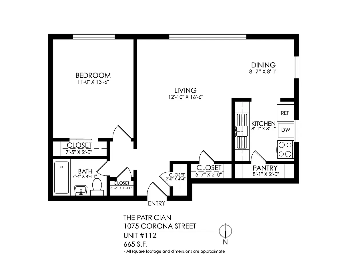 Floor plan 1 Bedroom