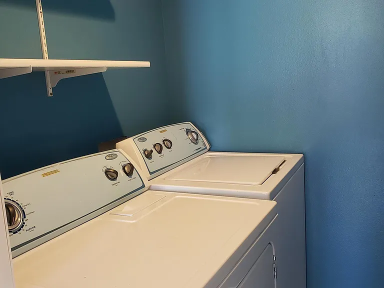 Upstairs laundry room right next to master bedroom. Yes, there is another laundry room downstairs!