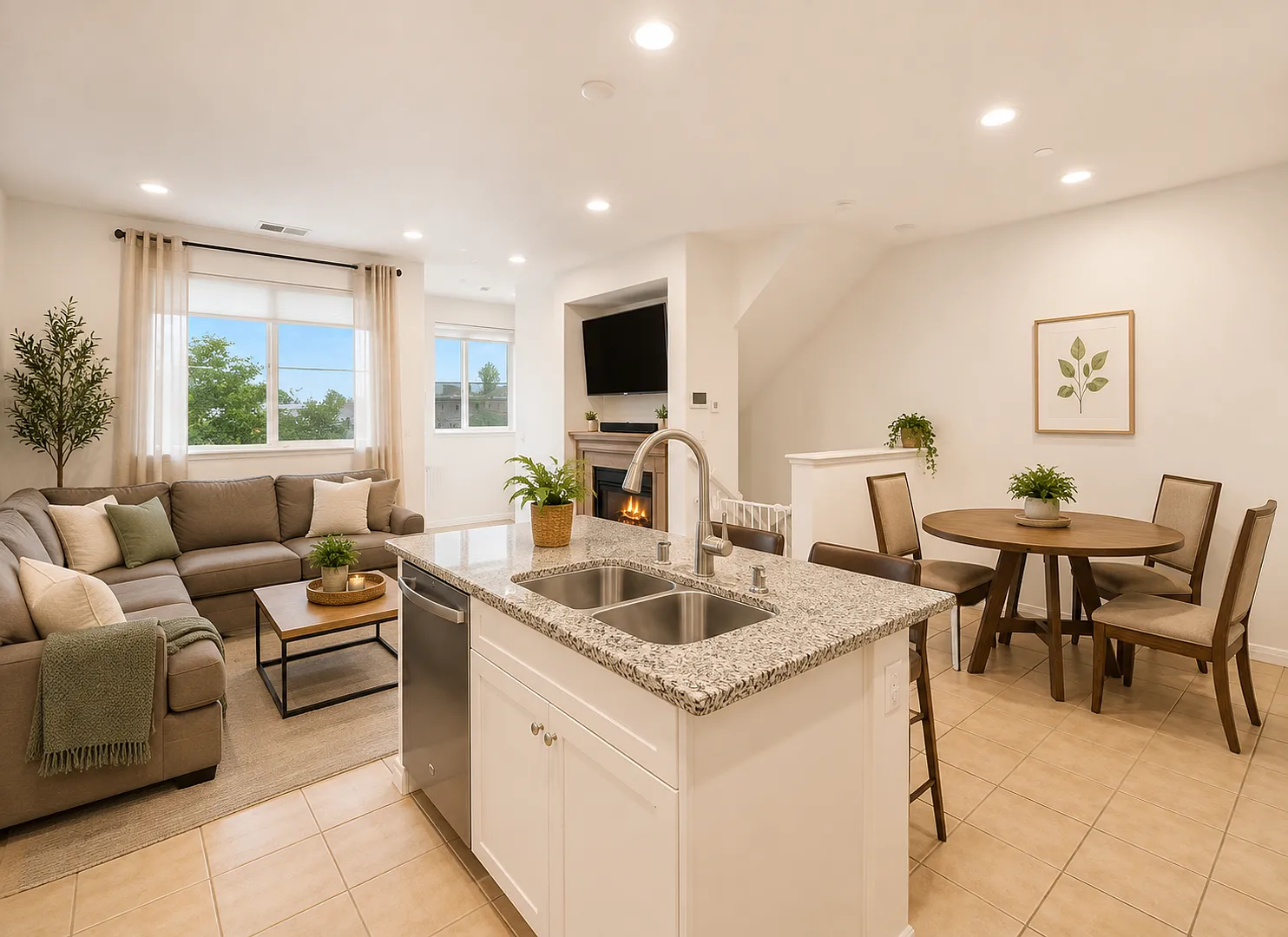Modern 3-Bedroom Townhome With 2-Car Garage In Gated Community — Photo 4