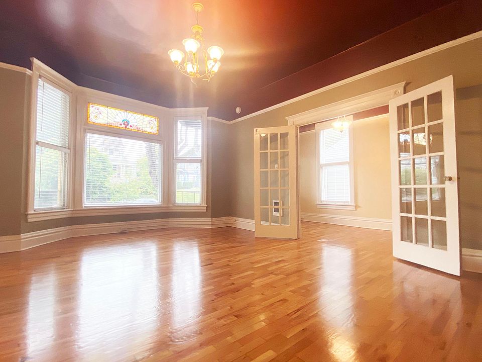 Bay Window with Original Jeweled Stained-Glass