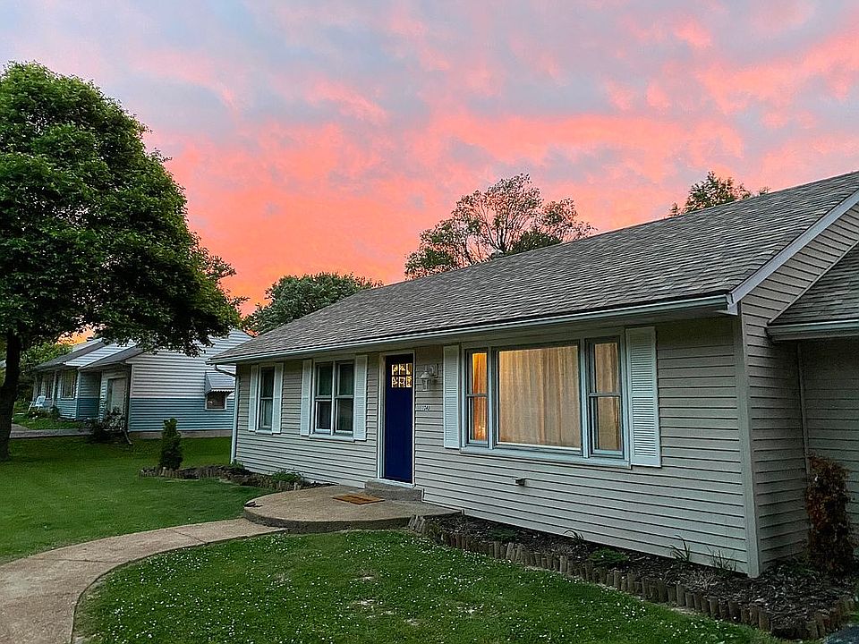 New Blue Door/Yard in Summer