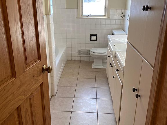 Main floor bathroom with lots of storage