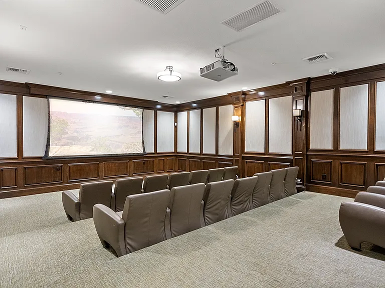 Gather with friends and watch your favorite movie in the theatre