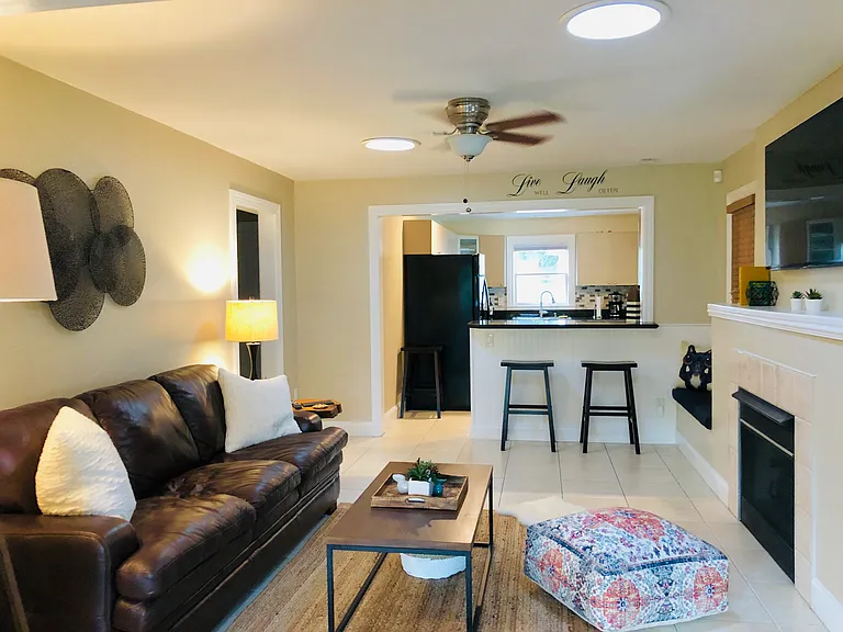 Living room with TV