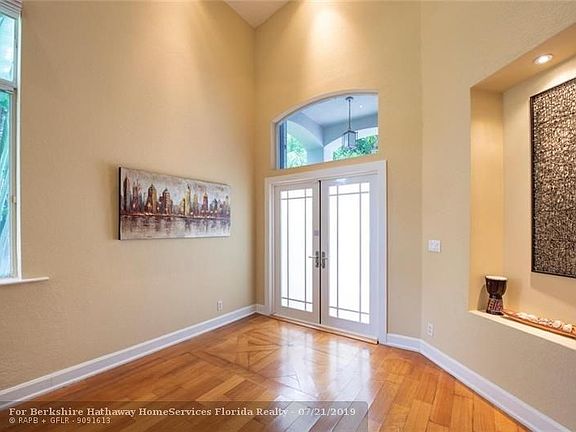 Foyer entry with natural light