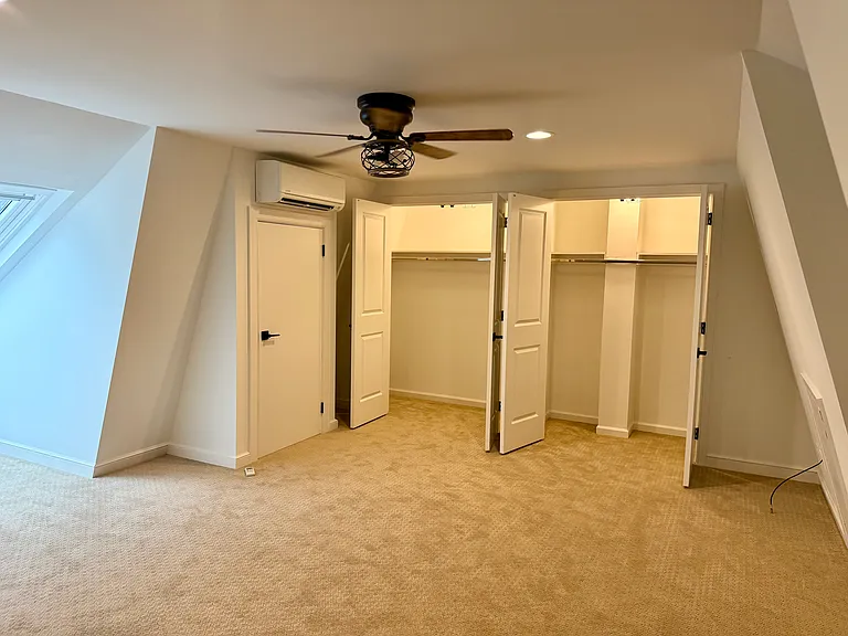 loft 4ht bdrm storage with mini spit and door to more storage