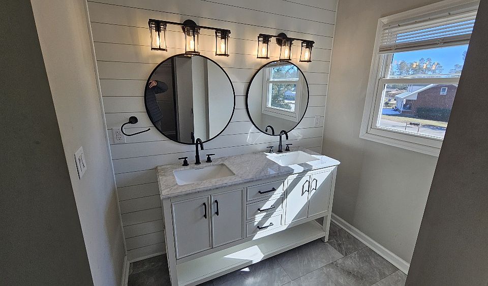 MASTER BATH
 WHO ELSE has double sinks?