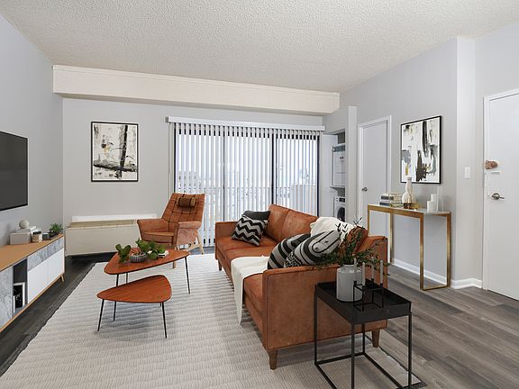 Living room with blank floors