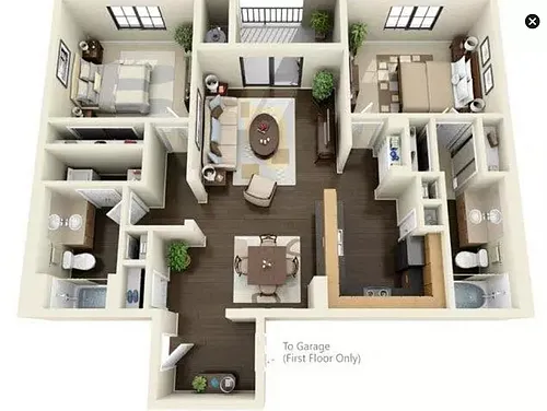 Floor plan 2X2-1088