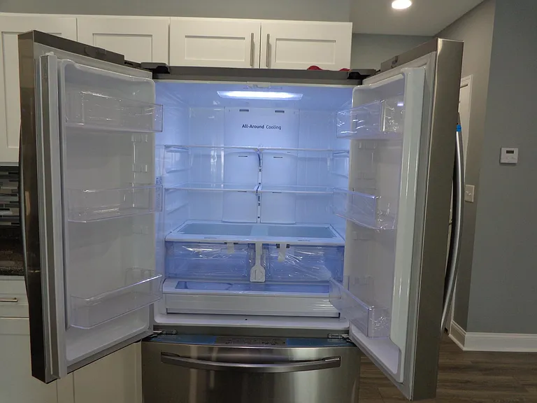 Large refrigerator with French doors