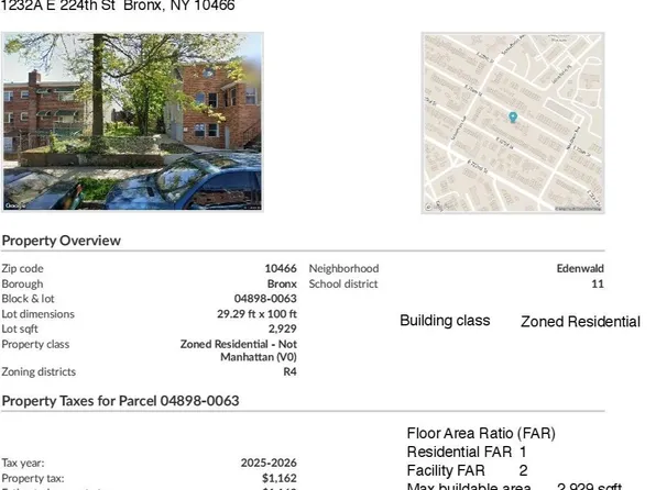 1232A 224th Street E, Bronx, NY 10466