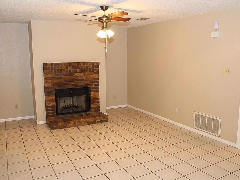 Wood-burning fireplace