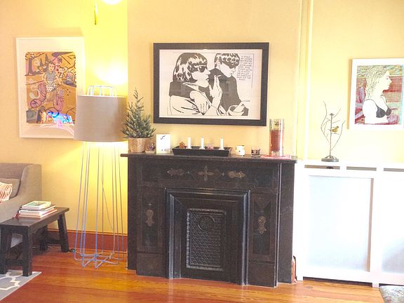 Antique fireplace facade