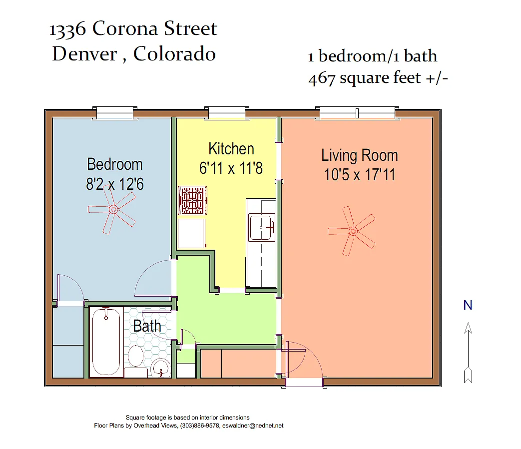 Floor plan 1 Bed 1 Bath