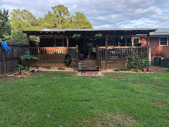 Back porch and back yard 