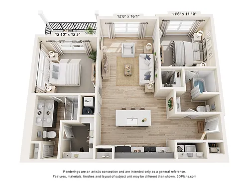 Floor plan B3