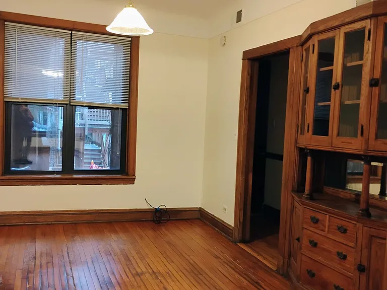 Dining room with built-in China hutch