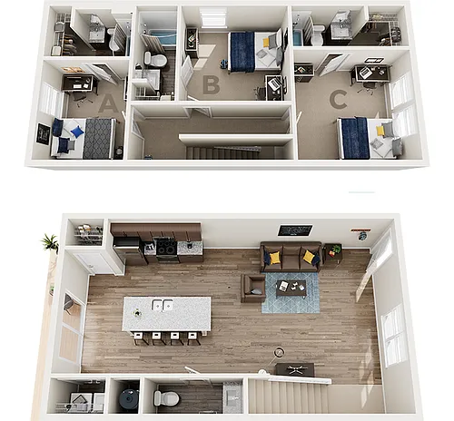 Floor plan 3x3.5 Cottage