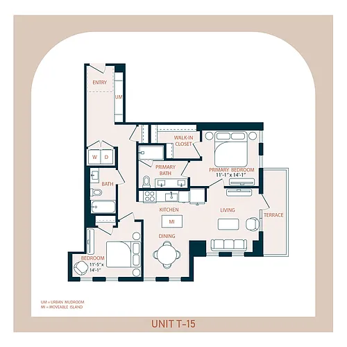 Floor plan T-15