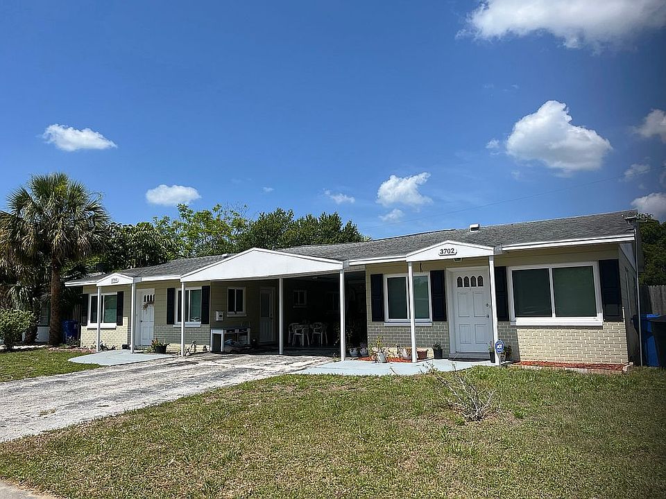 Northside view of duplex
