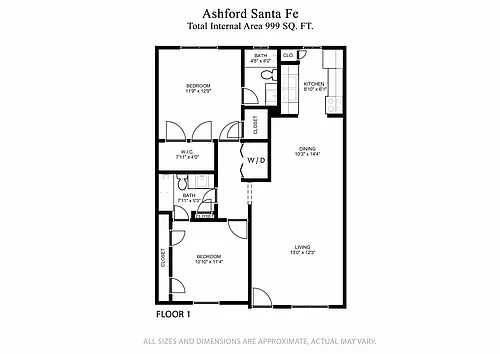 Floor plan 2X2B