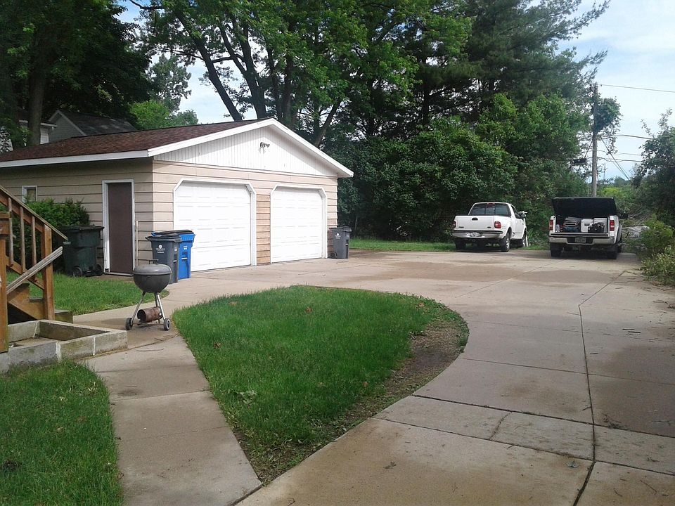 garage and off-street parking in back