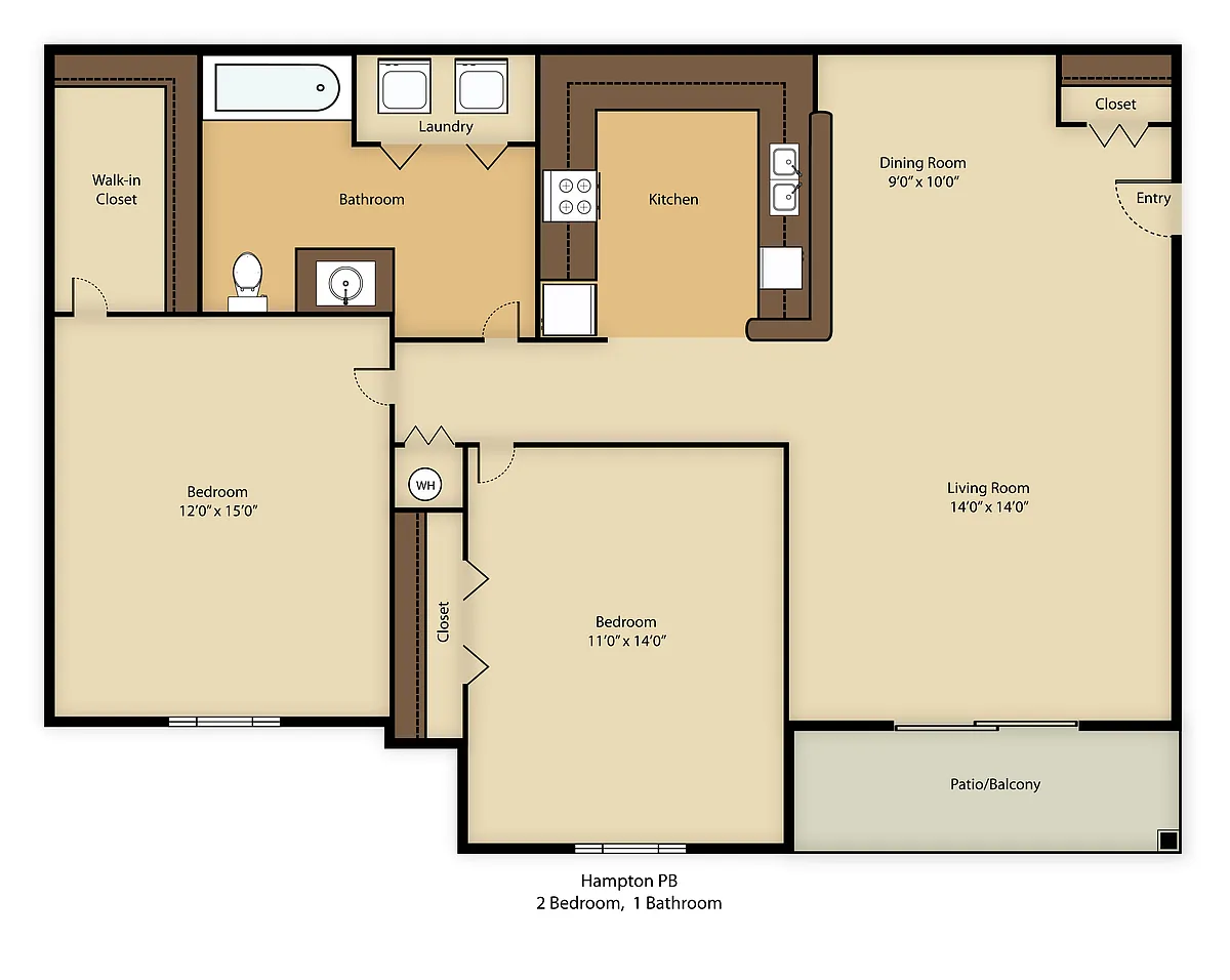 Floor plan Hampton
