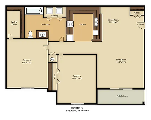 Floor plan Hampton