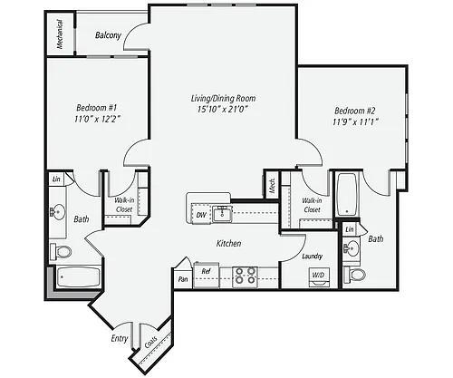 Floor plan B1c-X-1133