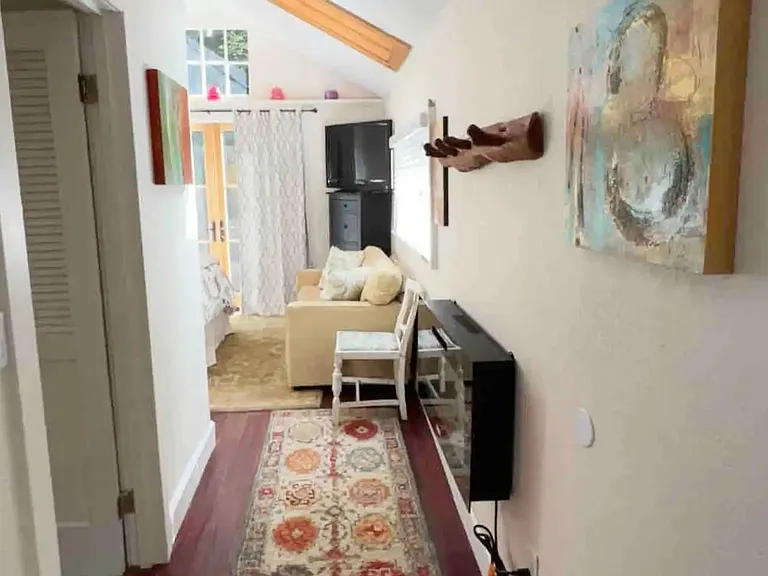Door into bathroom.